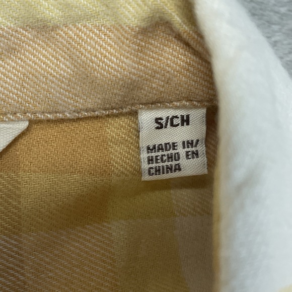 Weatherproof Vintage Women's S Yellow Plaid Button Blouse e0804 - Picture 4 of 9